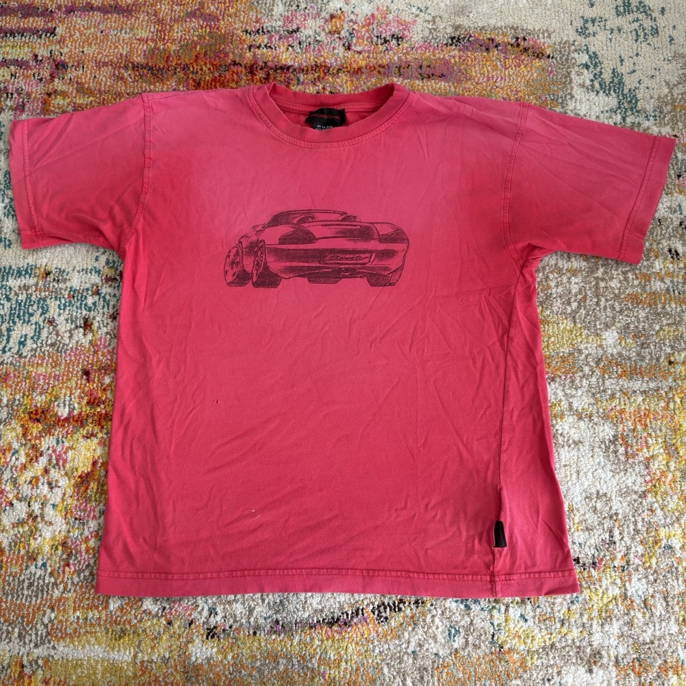 Vintage Faded Red 1999 NOS Porsche Selection Boxster Graphic T-Shirt XL